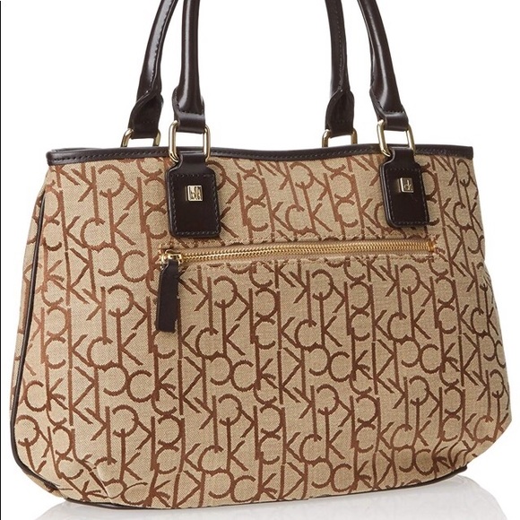 Calvin Klein Hudson Jacquard Satchel - Picture 4 of 8